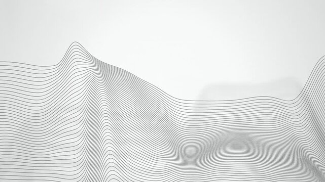 Vector line waves flowing undulating seamless loop motion background