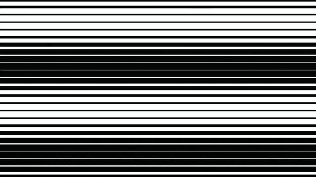 Black and white geometric lines shifting seamless loop background