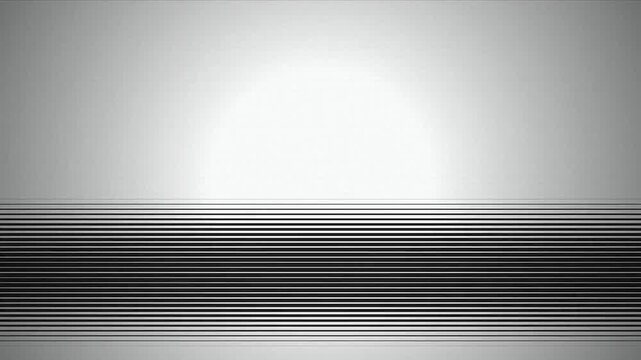 Monochrome horizontal line grid glowing sphere seamless loop