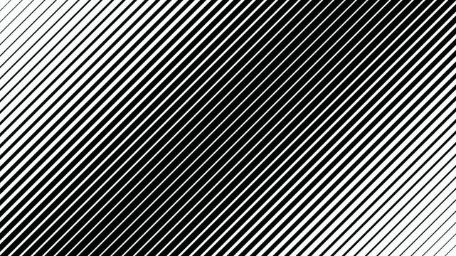 Black and white diagonal line pattern seamless loop motion background