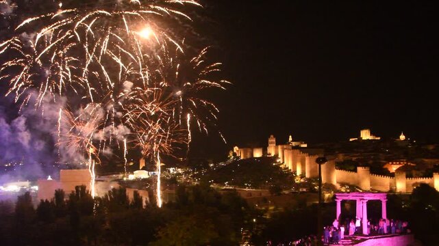 fuegos artificiales en avila