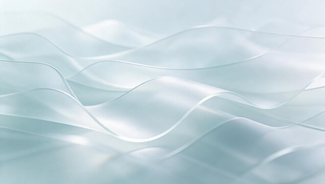 Elegant Flowing Translucent Waves Abstract Background