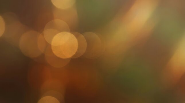Soft bokeh lights with warm glow in evening ambiance