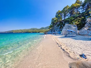 Clear water lapping a sandy shore, Sithonia © Martin Valigursky
