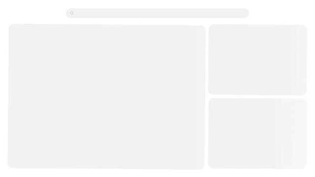 Search Bar and Dashboard Bento Grid Skeleton Loading Animation