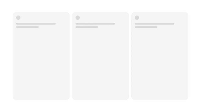 3-Column Modern Bento Grid Skeleton Preloader Animation