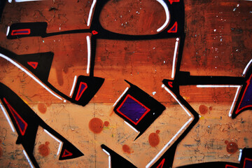 Abstract graffiti details urban grunge background texture. Bold street art, distressed paint, and a raw city atmosphere. Ideal for modern backgrounds, posters, and creative design projects. © djjeep_design