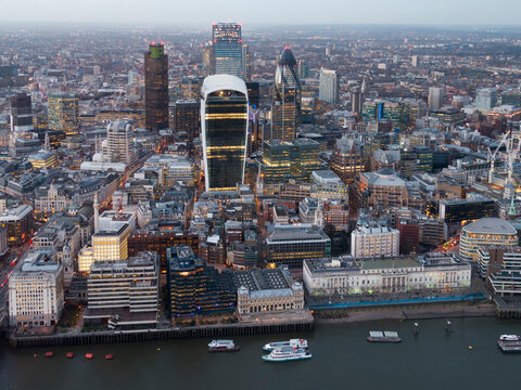 Europe, UK, England, London, Cityscape CBD Walkie Talkie