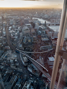 Europe, UK, England, London looking west from shard