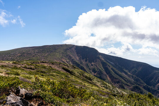 Looking Up to Mount Kumano from Jizo Peak
