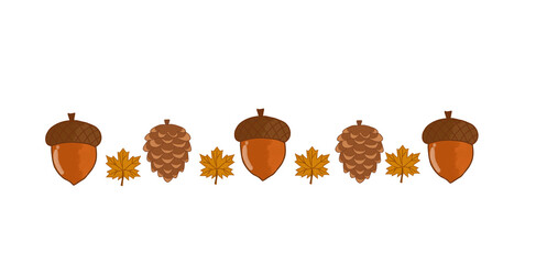 autumn leaves and acorns © Agus