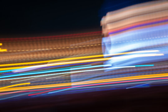Abstract effect created using light blur.