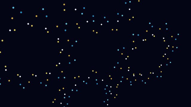 Abstract 4D Tesseract Hypercube Visualization with Paradoxical Interlocking Particle Matrix and Glowing Digital Spheres on Dark Background, Representing Quantum Physics and Mathematical Theory
