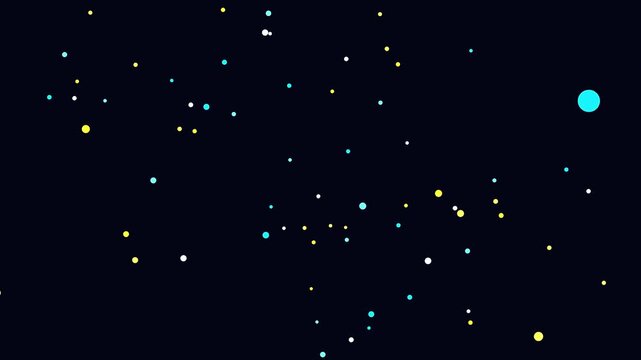 Abstract motion graphics animation of a Necker cube impossible shape performing a hyper-rotation loop with glowing colored vertices on a dark background for science and math concepts.