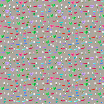 Medical Icons Seamless Pattern