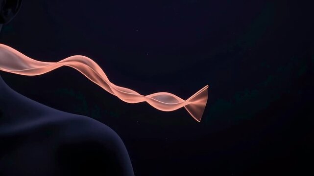 Agitated Coral-Amber Cortisol Curve Ribbon Rest