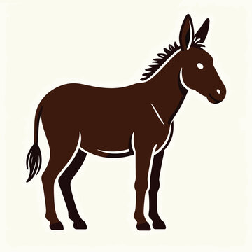 SIMPLE DONKEY VECTOR ICON