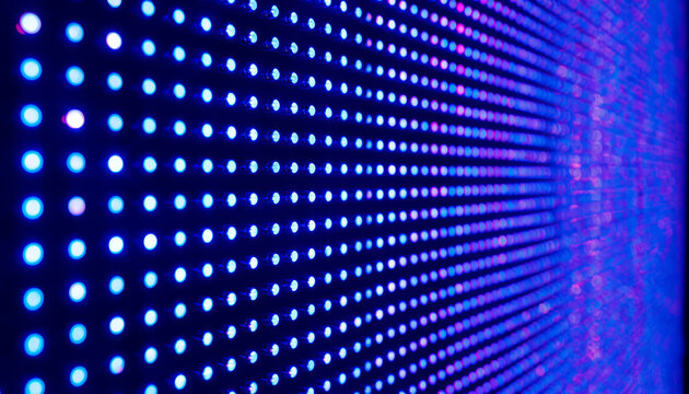 An LED bulb while emitting light