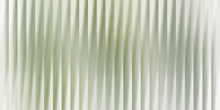 Vertical green stripes with soft gradient shadows, abstract linear texture pattern