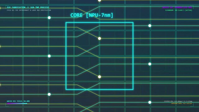 Digital Semiconductor Wafer Manufacturing Process UI