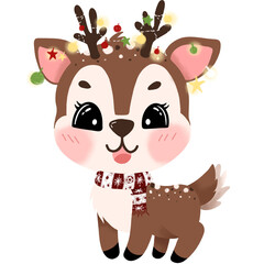 reindeer with red nose © Nanny Pronprapa