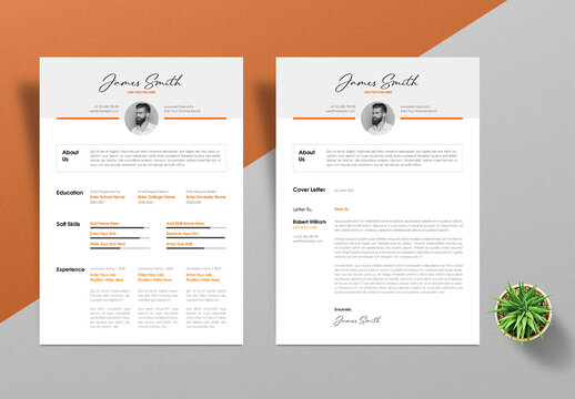 Modern Professional Resume and Cover Letter Template