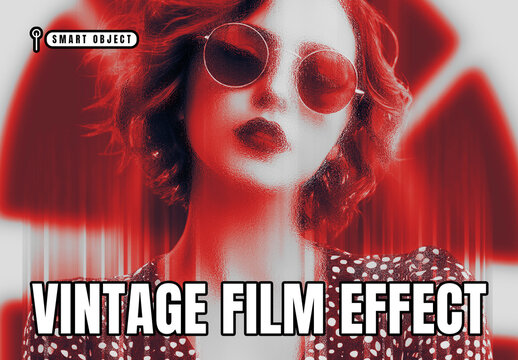 Vintage Film Photo Effect Template