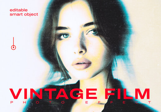 Vintage Film Noise Grain Photo Effect