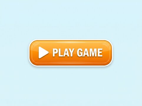 Play Game Button With Play Icon