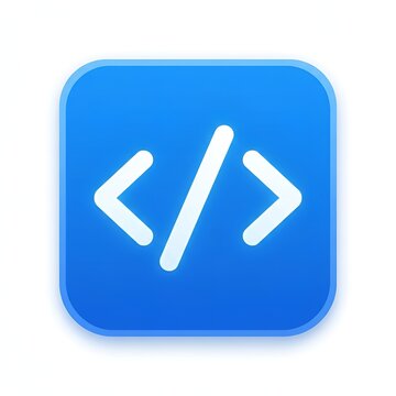 icon source code slash brackets