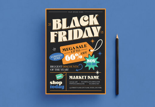 Black Friday Event Flyer Layout