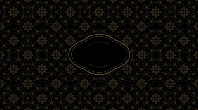A gorgeous geometric card with a gold pattern based on traditional national art