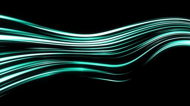 glowing digital wavy streaks flowing backdrop for modern technology video template