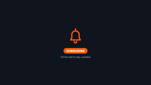 Subscribe Button and Notification Bell Graphic for Video Creators