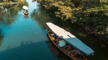 Two small boats on West Lake © 瑞鑫 王