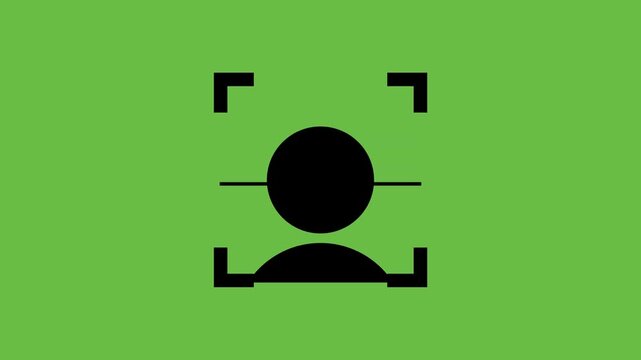 Face Recognition and Scanning Frame Animation on Green Screen