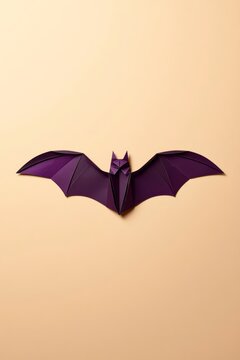 bat on a black background