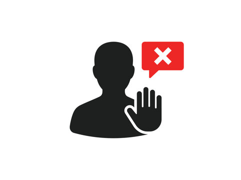 Block User, Restricted Access Denied Icon