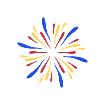 colorful fireworks isolated for new year eve