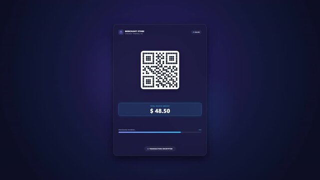 Secure QR Code Scanning Process for Digital Authentication on a Screen.