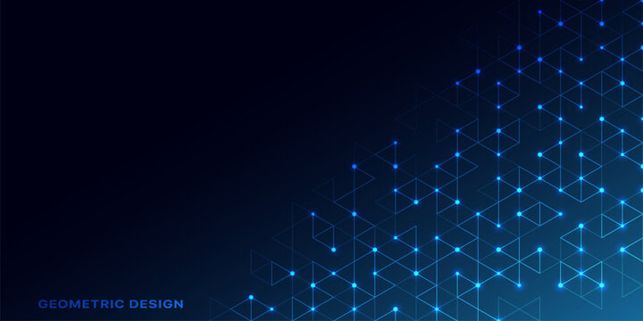 Abstract vector background with a geometric pattern of triangle shapes. Graphic design element 