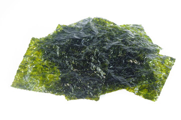 Seaweed sheets on white background © Jira