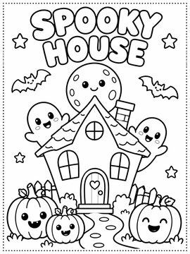 happy halloween coloring sheet printable for kids - coloring pages