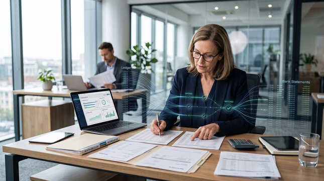 Automated Bank Reconciliation and Financial Record Matching for Accounting Accuracy