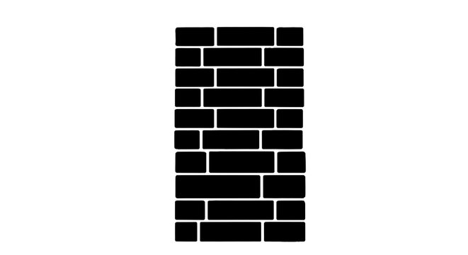 Black brick wall texture pattern illustration
