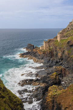 England, Cornwall, Penzance, Botallack Mine engine House