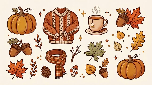 Cozy autumn set