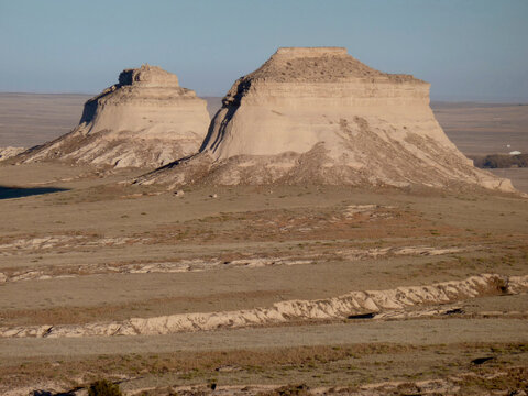 Pawnee Buttes rise above the Colorado High Plains