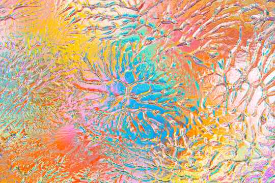 Colorful pop art abstract texture with fluid ripple pattern
