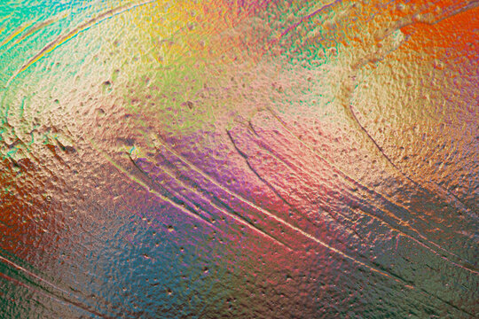 Colorful textured paint surface with abstract fine art effect